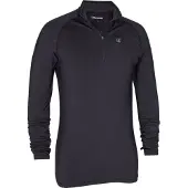 Deerhunter Unisex Heat Undershirt With Zip-Neck Black Välikerrastopit S