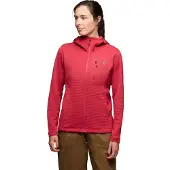 Black Diamond W Diverge Fz Hoody Mineral Red - M