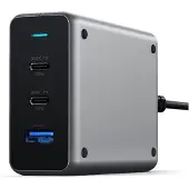 Satechi USB-C ja USB-A kaksoislaturi ST-TC100GM-EU