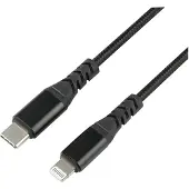 Dacota Platinum USB-C - Lightning kaapeli 3M, musta