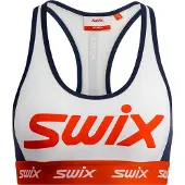 Swix Women's Roadline Bra Bright White/Fiery Red Alusvaatteet XL