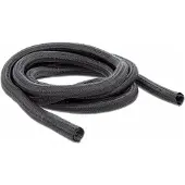 DeLOCK – Braided Sleeve self-closing 2 m x 19 mm black (18855)