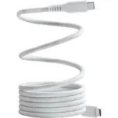 Dacota Platinum magneettinen USB-C – USB-C -kaapeli 1,5 m, valkoinen