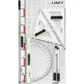 Linex 400053497, Suhdeviivain, Polystyreeni, Valkoinen, cm, 105 mm, 58 mm