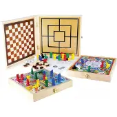 Jeujura Wooden Box 100 Perinteiset lautapelit