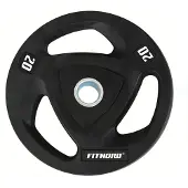 FitNord Levypaino 20 kg, Tri Grip Black