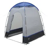 High Peak Lido 14012 shower and changing tent, 165x165 cm, light gray-blue, with open ventilation, 1000 mm water column, organizer, 3.5 kg