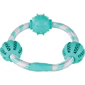 Trixie Denta Fun Balls Rope Hoop Ø20 Cm Sininen