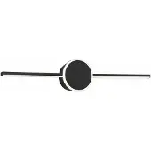 Toolight LED KYLPYHUONEEN SEINÄVALAISIN PYÖREÄ MUSTA 40cm APP848-1W