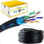 Extralink CAT5E FTP (F/UTP) V2 OUTDOOR TWISTED PAIR 305M - Kabel - Netzwerk verkkokaapeli Musta F/UTP (FTP) Pyöreä (EX.8710)