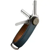 OrbitKey Crazy Horse Leather Key Organiser -avainlenkki, sininen