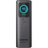 Canyon OnPower 265 20.000 mAh 165W, tummanharmaa - 20000 mAh
