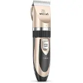 Oneisall P2 Pet Trimmer / Clippers + Scissors + Comb Set (Gold)