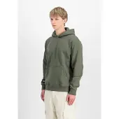 Alpha industries Label Hoodie Backprint - Khaki green - L