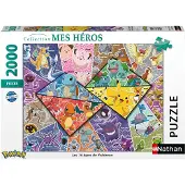 Nathan Nathan-POKEMON-pussel 2000 bitar - De 16 typerna av Pokémon-4005556873142 - 14 år och äldre