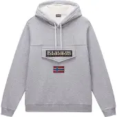 Napapijri Collegepaita 'Burgee Wint 4' meleerattu harmaa / oranssi / punainen / musta