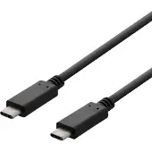 Deltaco musta 480 Mbps USB-C kaapeli