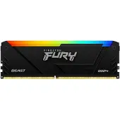 Kingston 32GB (1 x 32GB) FURY Beast DDR4 RGB, 3600MHz, CL18, 1.35V, musta