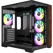 Thermaltake View 380 WS ARGB, Midi Tower, PC, Musta, ATX, mikro ATX, Mini-ITX, SPCC, Karkaistu lasi, Pelaaminen (CA-1Z2-00M1WN-WS)