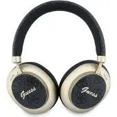 GUESS PU 4G Gold Script Metal Logo ENC-langattomat kuulokkeet - musta