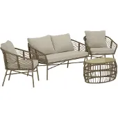Ebuy24 Sohvaryhmä Lipari ruskea beige