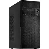 Inter-Tech IT-2812 Business black ATX midi tower case with front USB 3.2 Gen 1 and USB 2.0 ports and a 5.25" and 3.5" bay for an external drive (88881367)