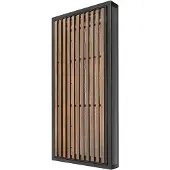 Lian Li B4 mATX Vertical AeroDeck, ikkunallinen, puusomisteinen kotelon paneeli, musta/pähkinäpuu
