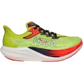 Hoka One One Rocket X 3 Shoes Green Red SS26 Unisex, Size EU 42