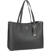 GUESS for woman. HWBG6974230 Meridian Shopper Bag with black logo (OSFA), Casual, Polyurethane