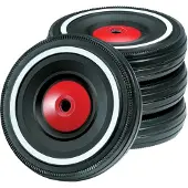 BIG Bobby Car Accessories, Silent Rubber Wheels - Black - ONE SIZE