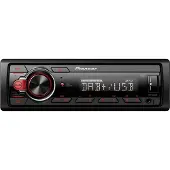 Pioneer MVH-130DABAN, Musta, Punainen, 1 DIN, 200 W, 4.0 kanavaa, 50 W, 4 Ω