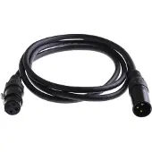 Microconnect XLR -audiokaapeli, 5 m, musta