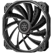 Silverstone Shark Force 160, 160mm PWM-laitetuuletin, musta
