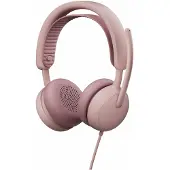 Logitech Zone Wired 2 on-ear-kuulokemikrofoni yrityskäyttöön, ANC, roosa