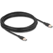 DeLOCK – USB 2.0 Cable USB Type-C male to male PD 3.0 60 W 4 m black Silicone (81240)
