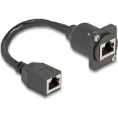 DeLOCK 87968, 0,2 m, Cat5e, S/UTP (STP), RJ-45, RJ-45, Musta