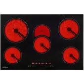 vidaXL Keraaminen liesi 5 poltinta kosketushallinta 90 cm 8500 W