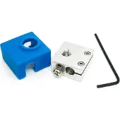 Micro-Swiss Micro Swiss Heater Block Upgrade with Silicone Sock for CR10 / Ender 2 / Ender 3 / MK7, MK8, MK9