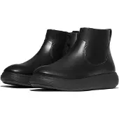 FitFlop for woman. E2Z-090 IQ-Comff suede zip-up ankle boots black (39), Flat, Casual