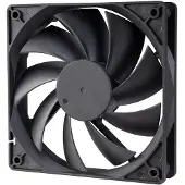 Akasa 120 mm Auto Thermal Fan, PWM-laitetuuletin, musta