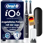 Oral-B iO Series 6, Aikuinen, Pyörivä hammasharja, Päivittäinen käyttö, Ienhoito, Intense, Herkkä, Musta, 2 min, Musta (445111)