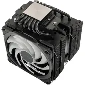 Alpenföhn – Alpenföhn Brocken 4 Max ARGB Black Dual Tower RGB Jetstream CPU Cooler, 260W, 2 x 120mm Fans, Max TDP 260W (84000000226)