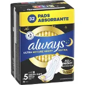 Always Ultra Secure Night Extra Size 5 terveyssiteet yöksi 32 kpl