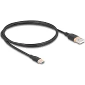 DeLOCK 81226, 1 m, USB A, USB C, USB 2.0, 0,48 Gbit/s, Musta