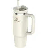 Stanley Quencher H2.O FlowState Tumbler ruostumaton tumbler-pullo ja pilli iso Cream Tonal 1 kpl