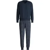 Calida Pitkä pyjama marine / safiiri / vaaleansininen