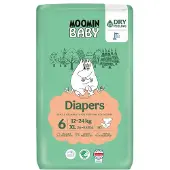 Muumi Moomin Baby koko 6, 12-24 kg 30kpl teippivaippa