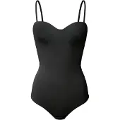 Cfab Muotoileva body 'Push-Up integrierter Bodysuit mit String' musta