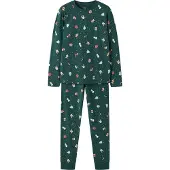 Name it Nknvismas Ls Nightset - Green - 146
