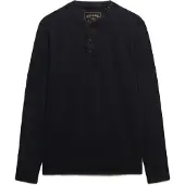 Superdry Waffle Long Sleeve Henley Pitkähihainen T-paita